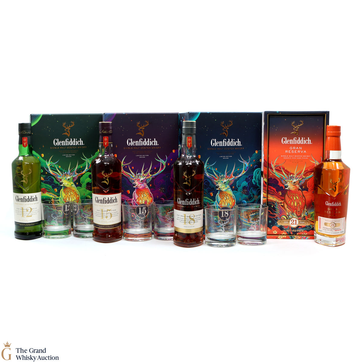 Glenfiddich - 12, 15, 18 & 21 Year Old  - Chinese New Year (4 x 70cl)