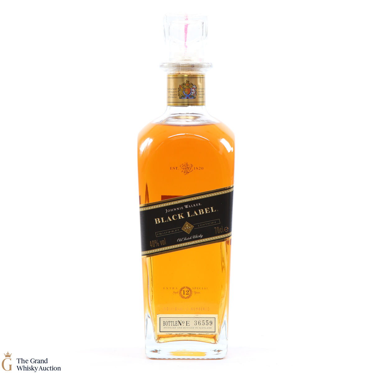 Johnnie Walker - 12 Year Old-  Black Label - Millennium Edition