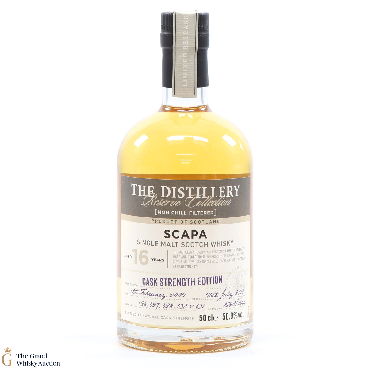 Scapa - 16 Year Old 2002 - Casks #626, 627, 628, 630 and 631.