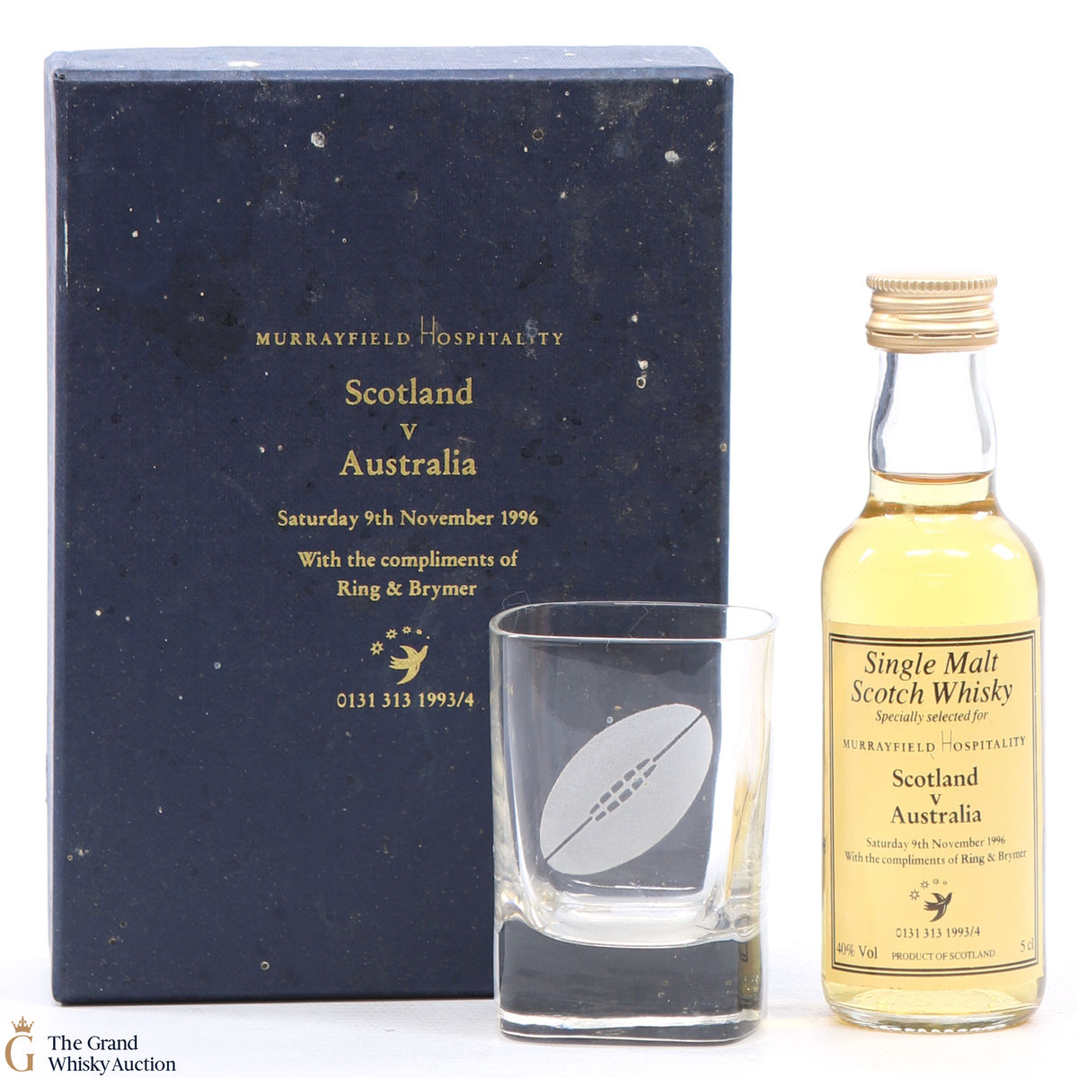 Single Malt Whisky - Scotland vs Australia 9th November 1996 5cl