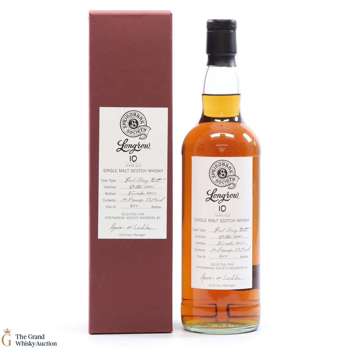 Longrow - 10 Year Old 2001 Sherry - Springbank Society