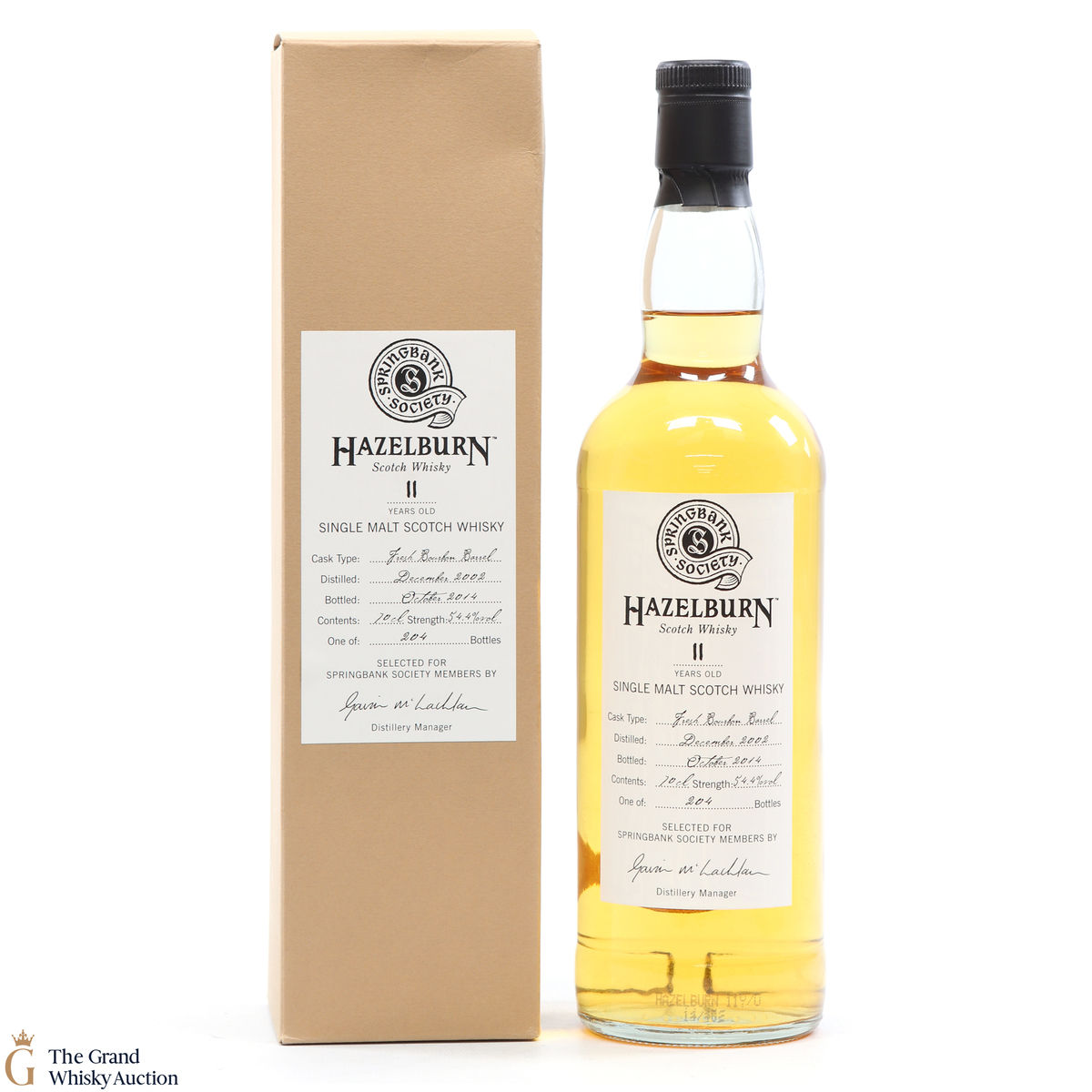 Hazelburn - 11 Year Old Fresh Bourbon Barrel 2002 Springbank Society 2014