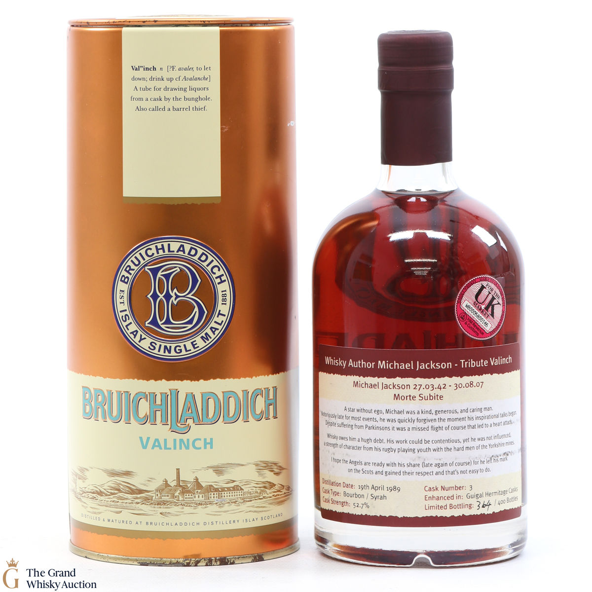 Bruichladdich - 1989 Valinch 'Michael Jackson Tribute'