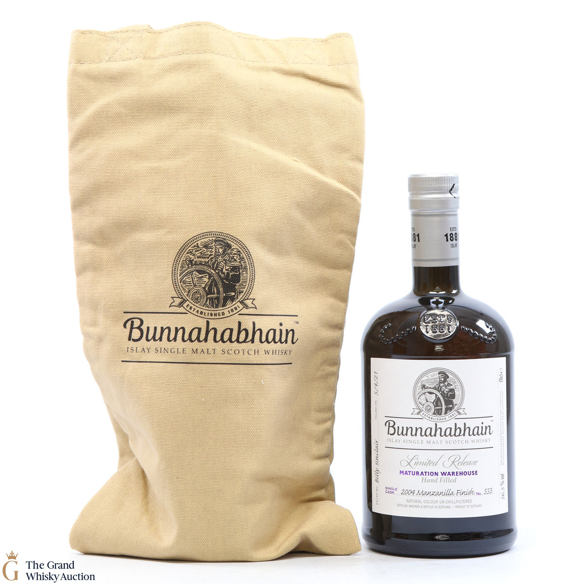 Bunnahabhain - 2004 Manzanilla Finish #553 - Hand Fill