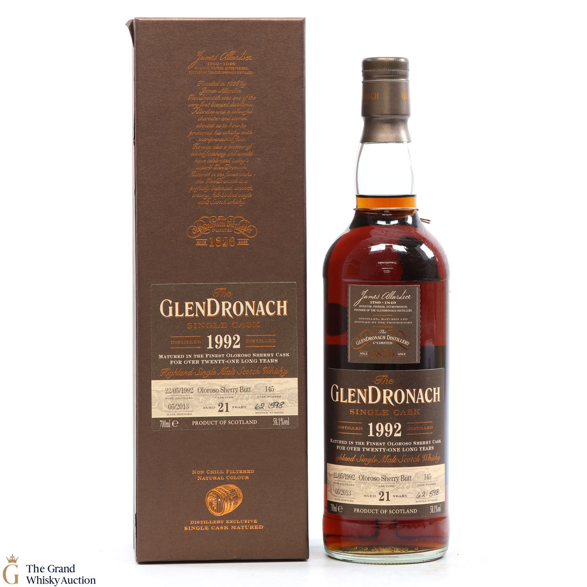 Glendronach - 21 Year Old - 1992 Single Oloroso Cask #145