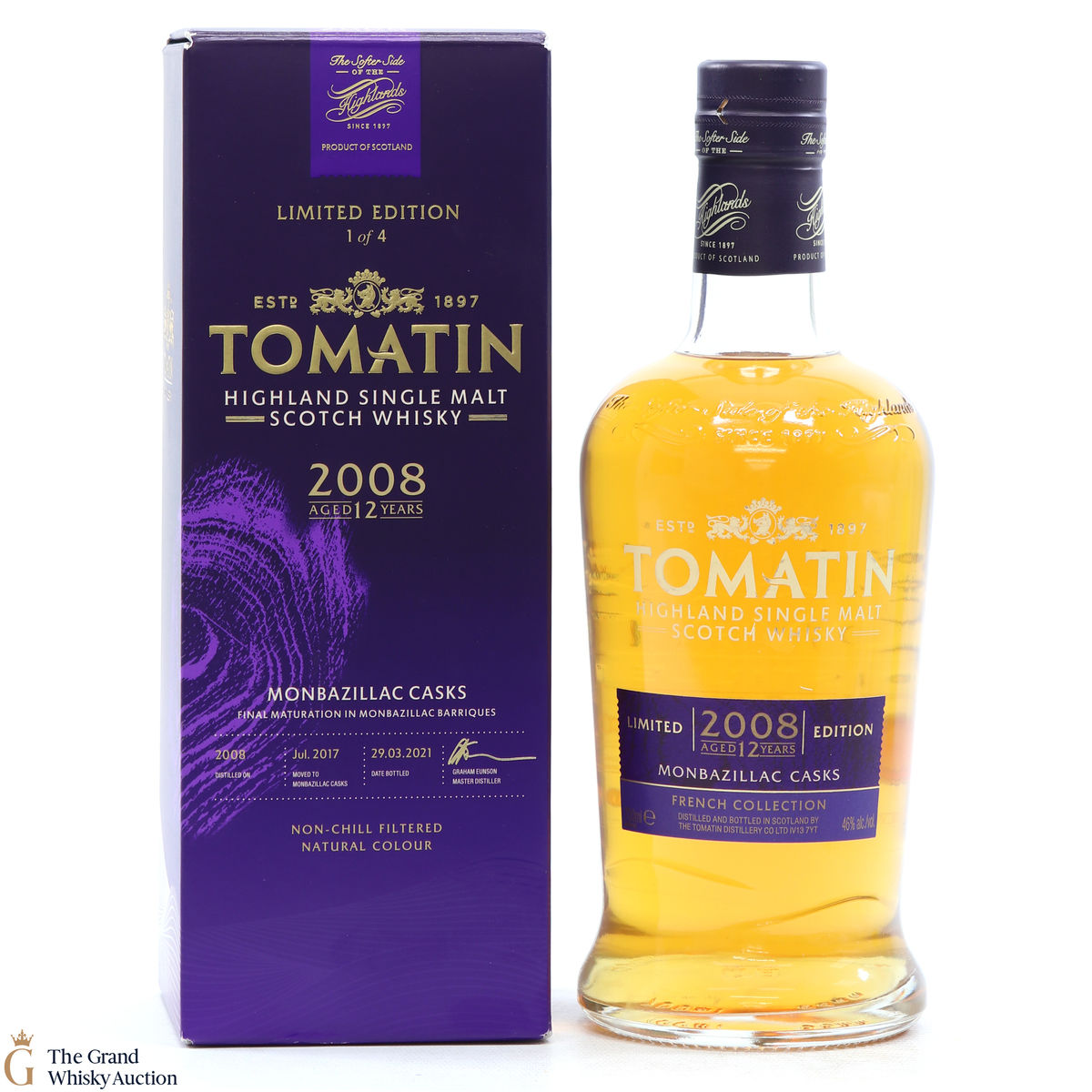 Tomatin - 12 Year Old 2008 Monbazillac Casks Limited Edition #1