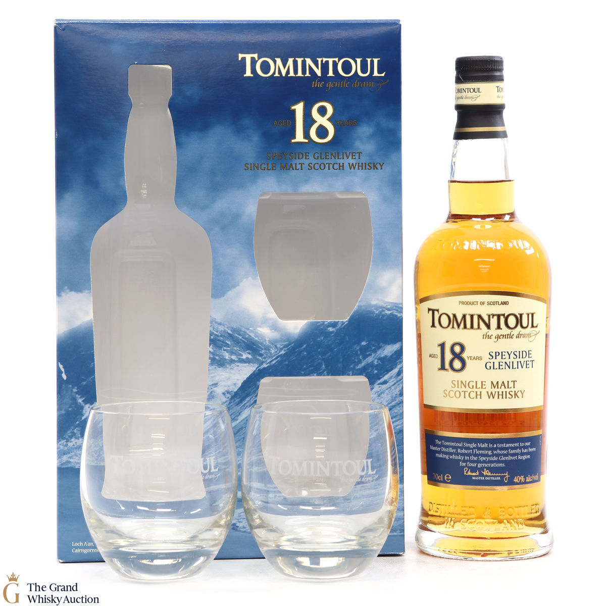 Tomintoul - 18 Year Old + 2 x Glasses