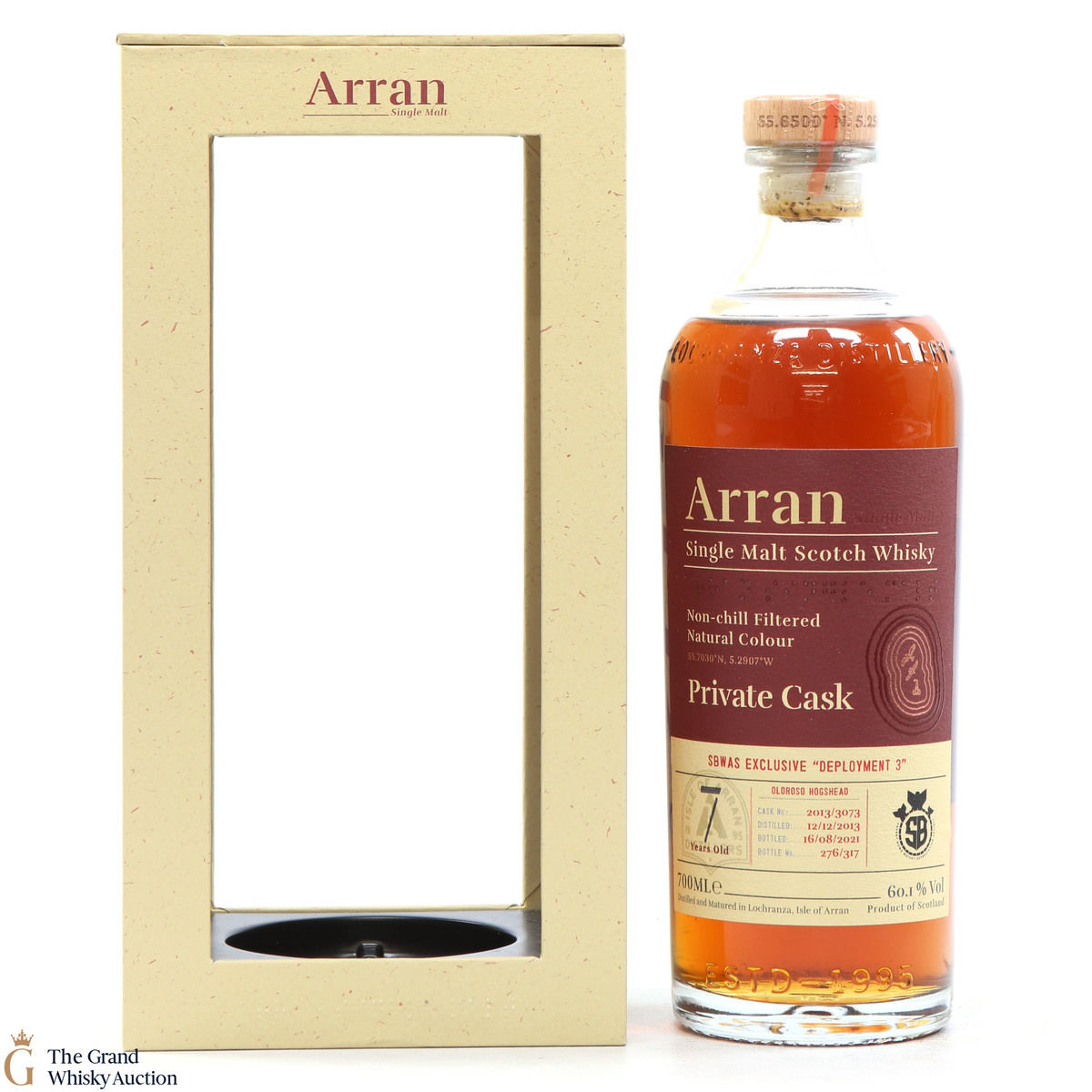 Arran - 7 Year Old 2013 Private Cask #3073 SBWAS Exclusive Deployment 3