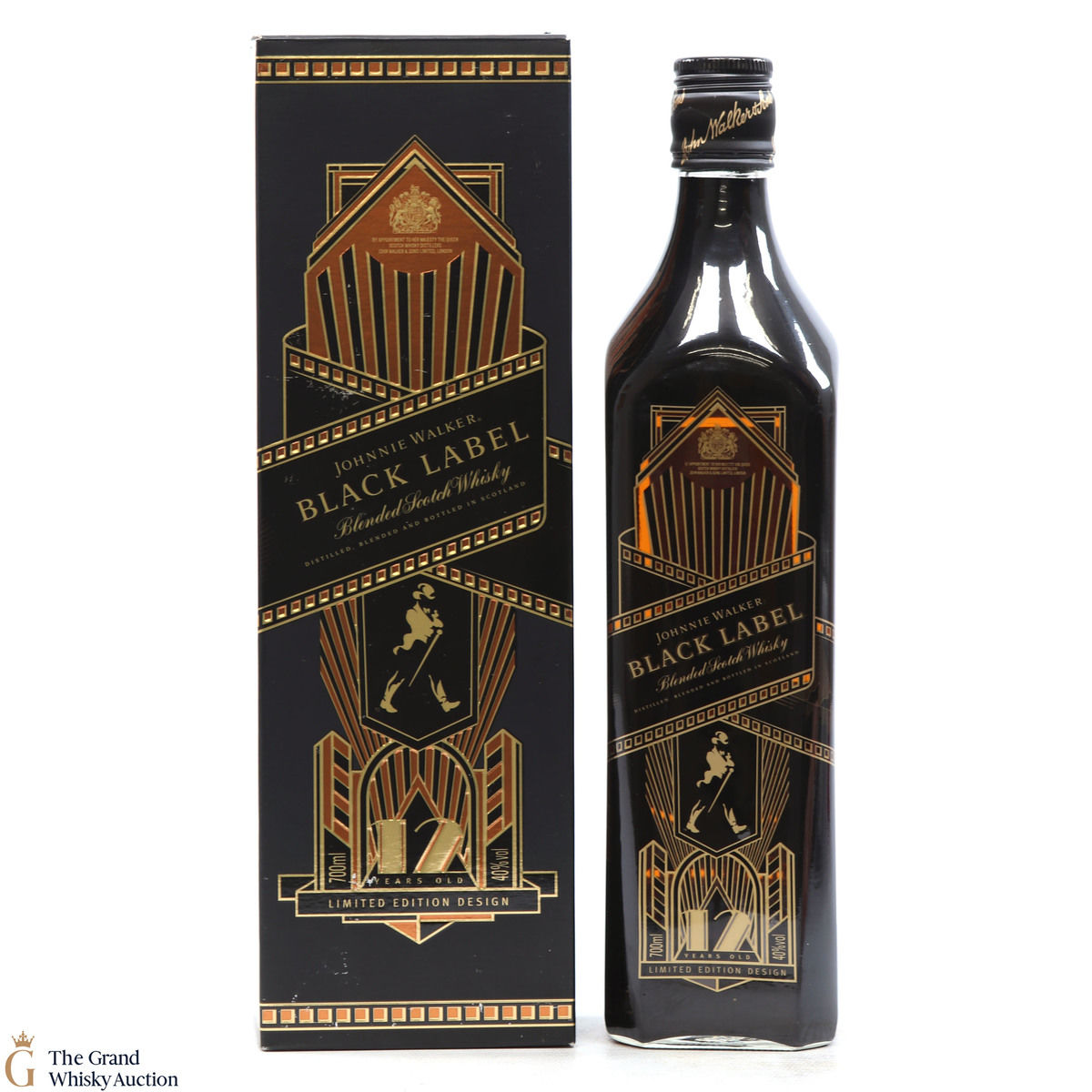 Johnnie Walker - 12 Year Old - Black Label - Limited Edition Design Golden Age