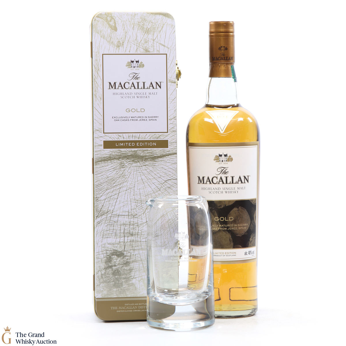 Macallan - Gold (Limited Edition Tin) & Jug