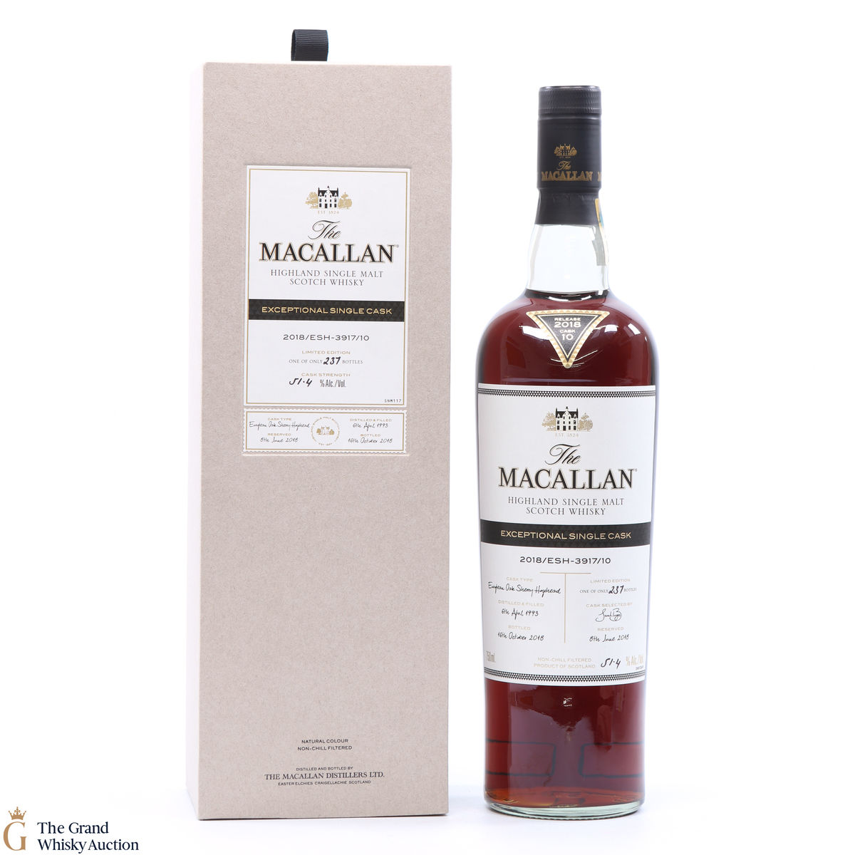 Macallan - 1993 Exceptional Cask #3917-10 2018 Release 75cl