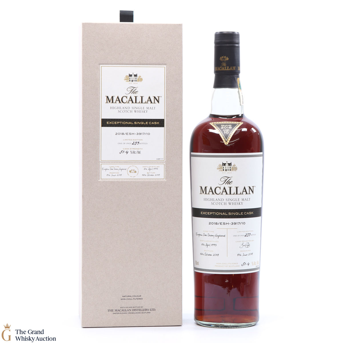 Macallan - 1993 Exceptional Cask #3917-10 2018 Release 75cl