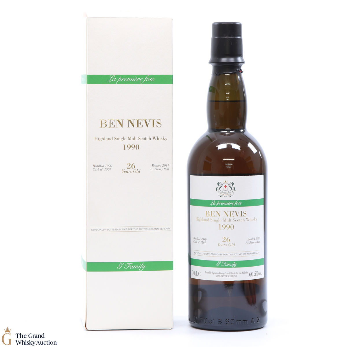 Ben Nevis - 26 Year Old 1990 Single Cask #1507 70th Velier Anniversary 