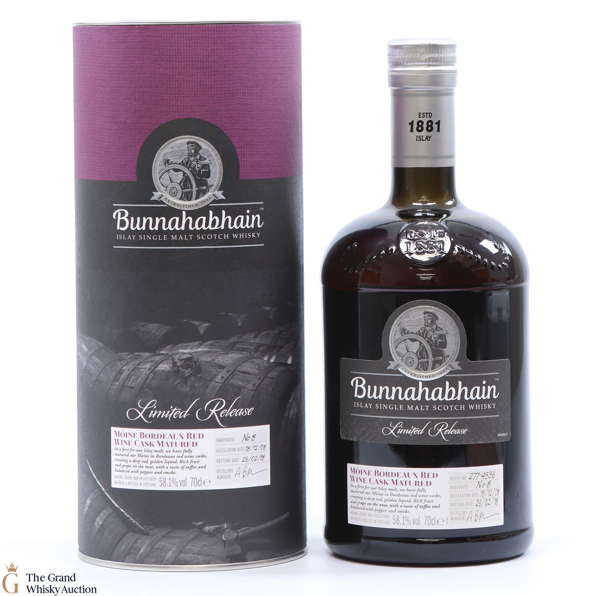 Bunnahabhain - 2008 Moine Bordeaux Red Wine Cask