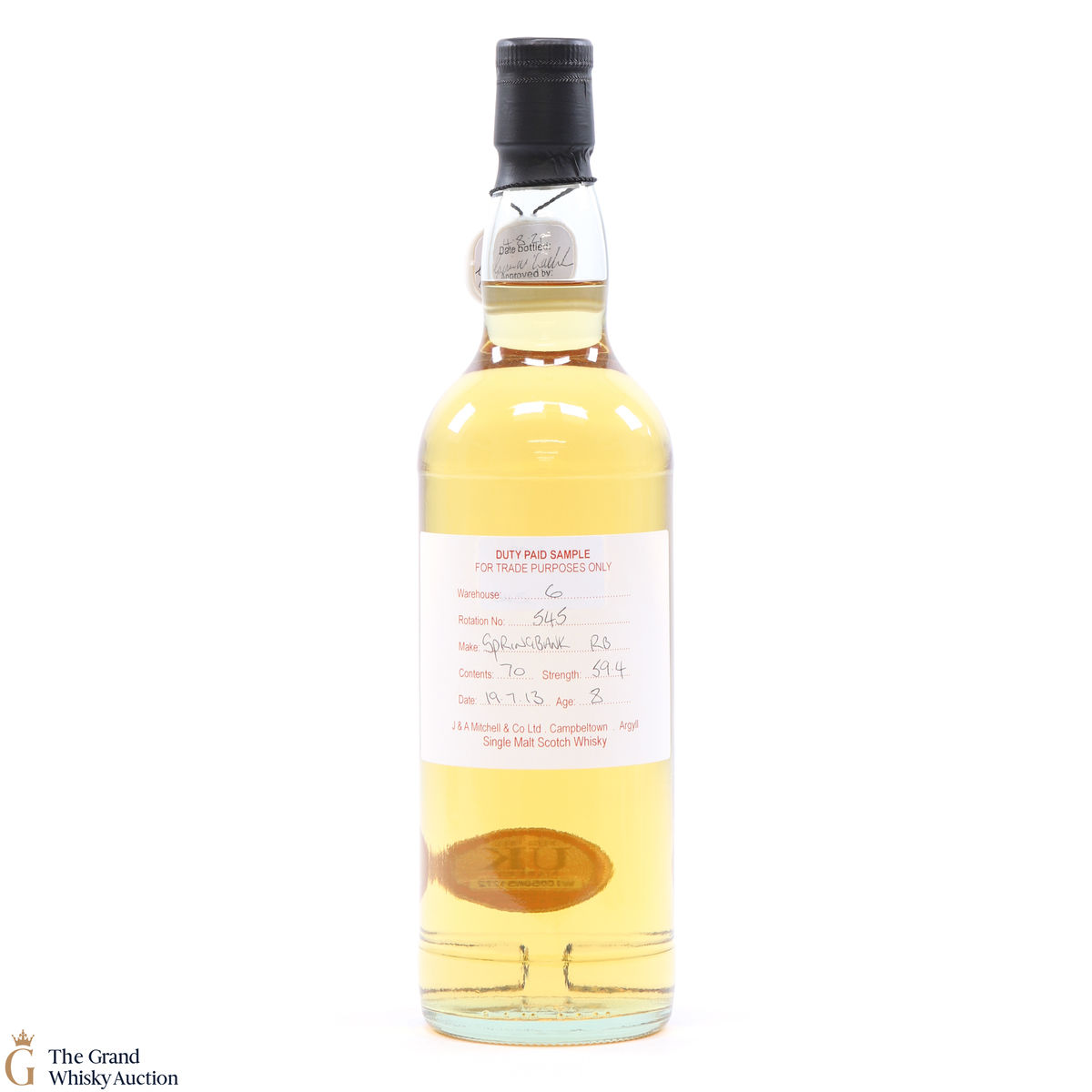 Springbank - 8 Year Old - 2013 Duty Paid Sample Refill Barrel