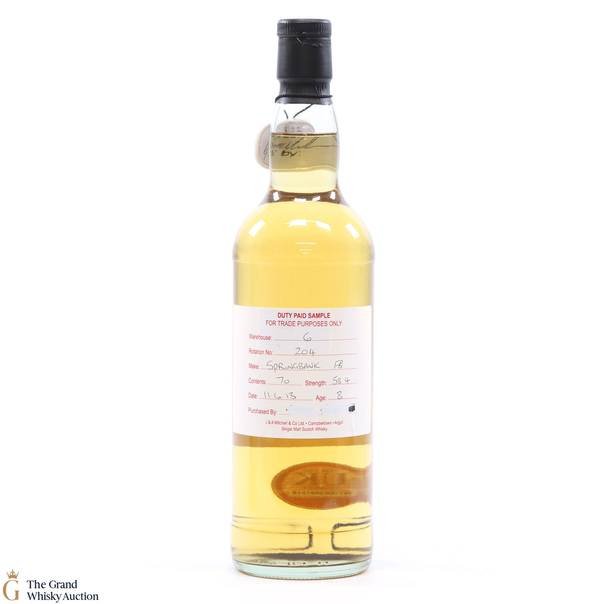 Springbank - 8 Year Old - 2013 Duty Paid Sample Fresh Barrel