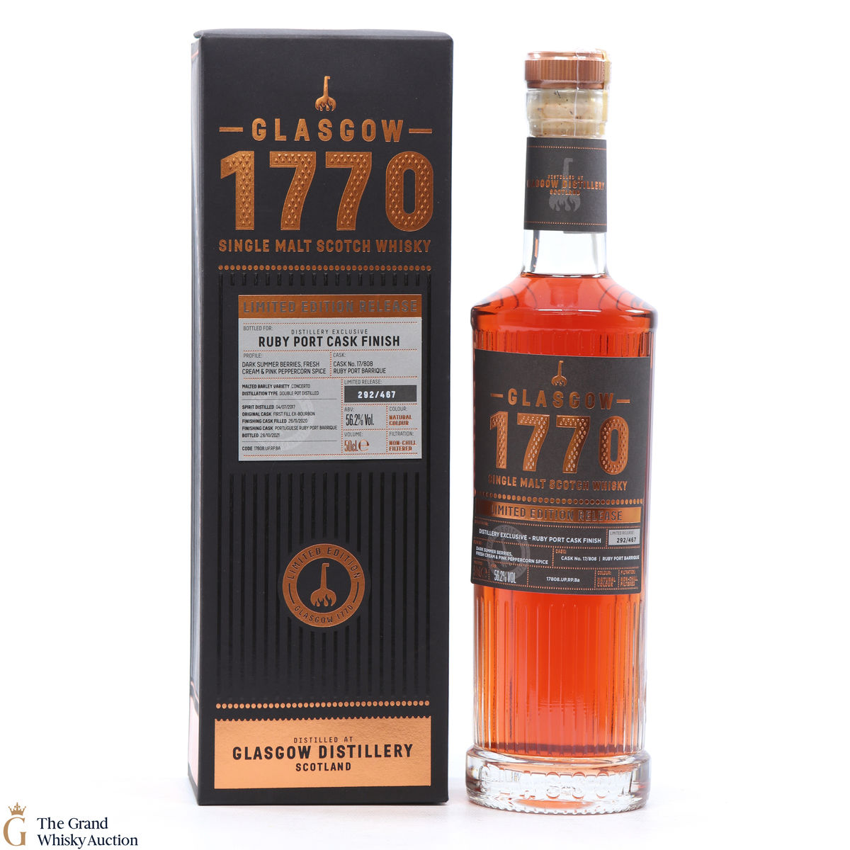 Glasgow - 1770 - Ruby Cask Finish #17/808 - Distillery Exclusive (50cl)