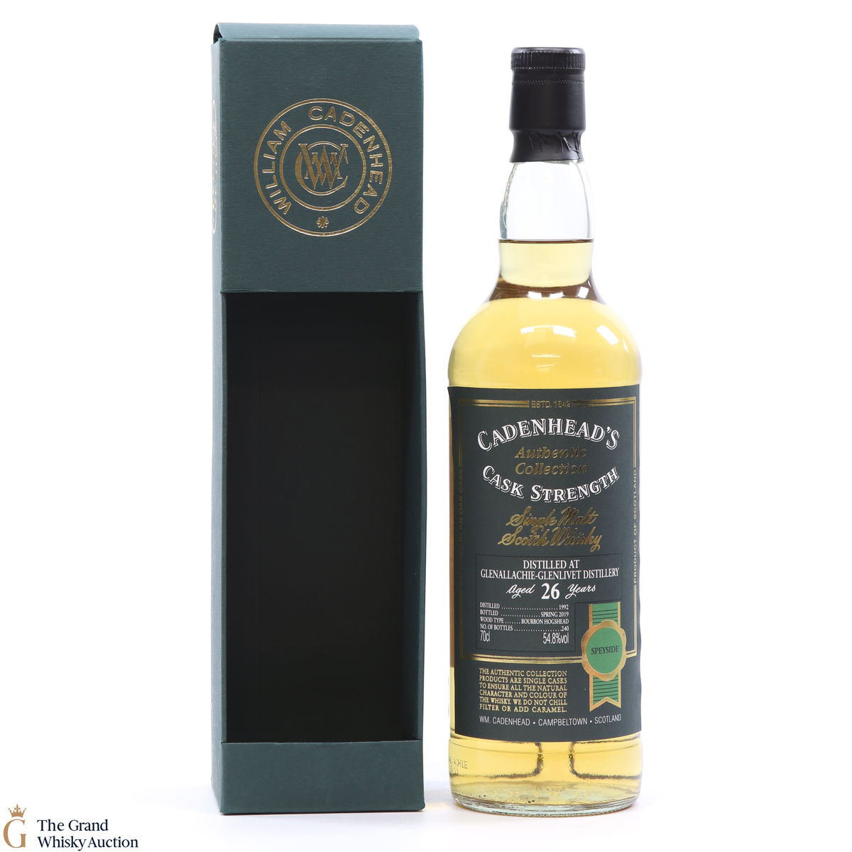 Glenallachie-Glenlivet - 26 Year Old 1992 - Cadenhead's 