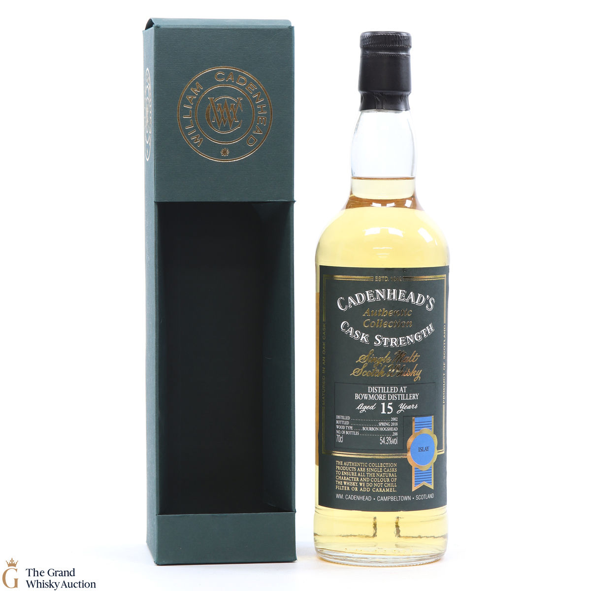 Bowmore - 15 Year Old - 2002 Cadenhead's Cask Strength