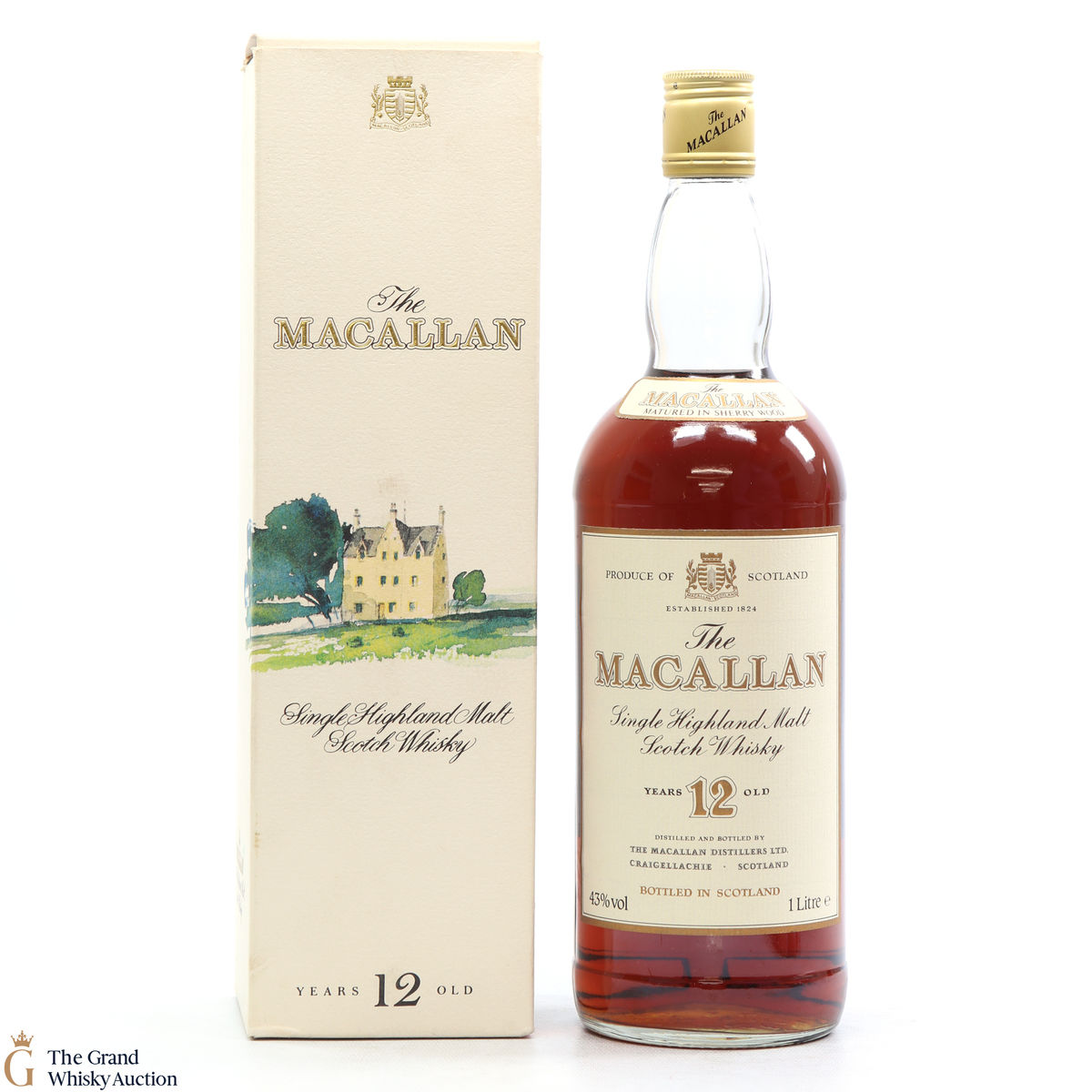 Macallan - 12 Year Old (1980s)  - 1L