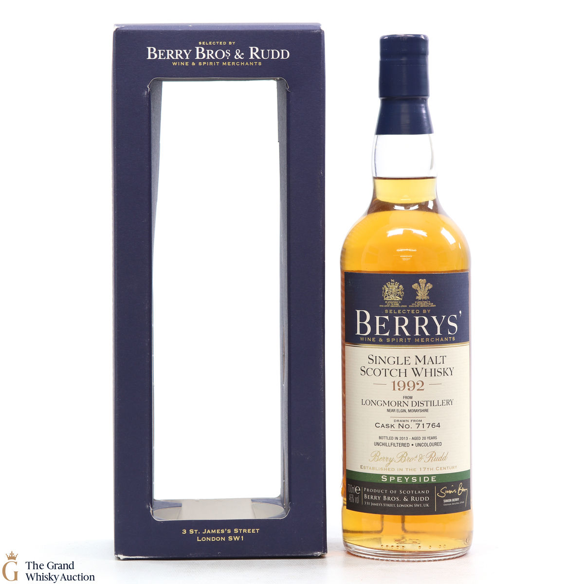 Longmorn - 20 Year Old 1992 #71764 - Berry Bros & Rudd