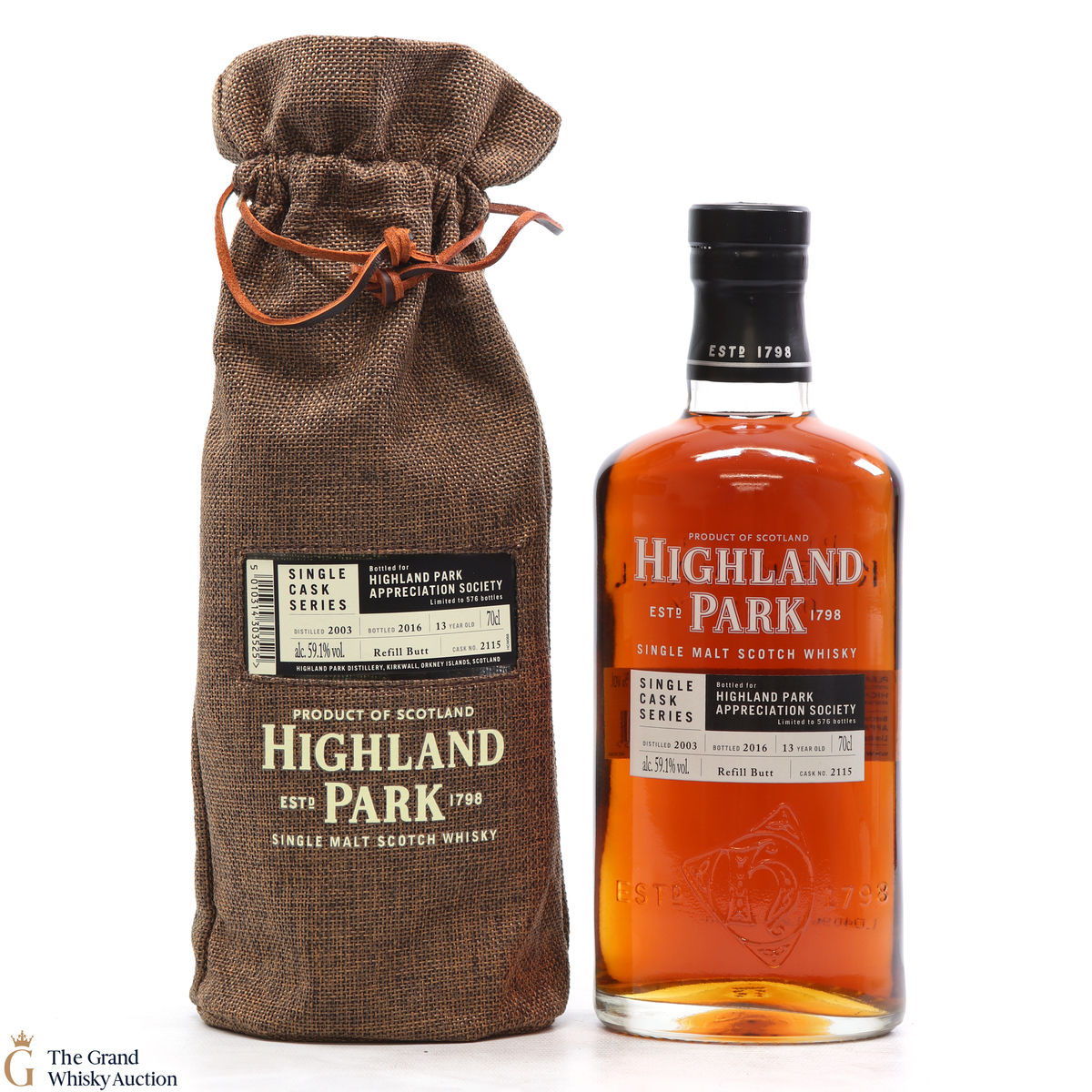 Highland Park - 13 Year Old - Single Cask #2115 - Highland Park Appreciation Society