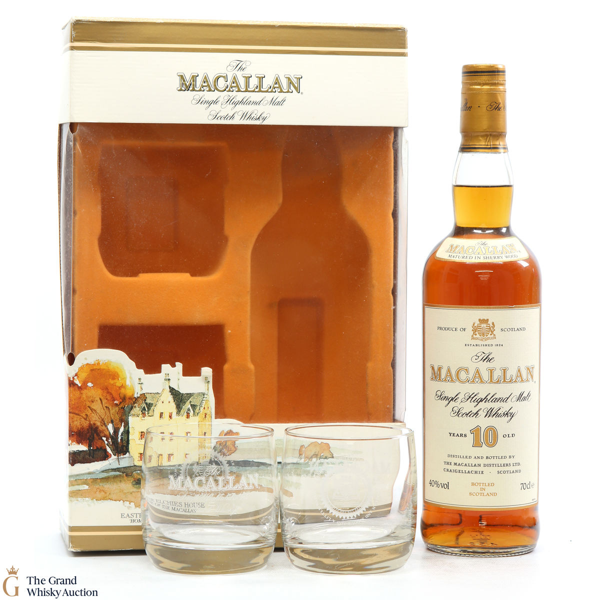 Macallan - 10 Year Old (1990s) - Glasses Gift Set