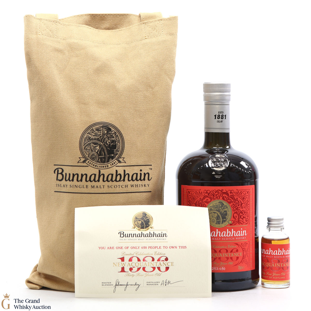 Bunnahabhain - 34 Year Old 1986 - New Acquaintance 2021 (& 3cl sample)
