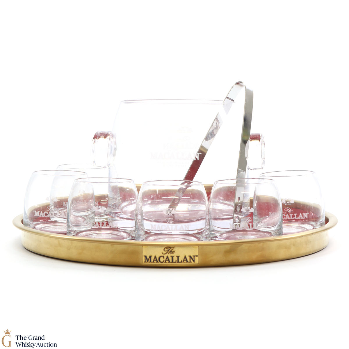 Macallan - Tray, Ice Bucket, Tongs & 6 Glasses