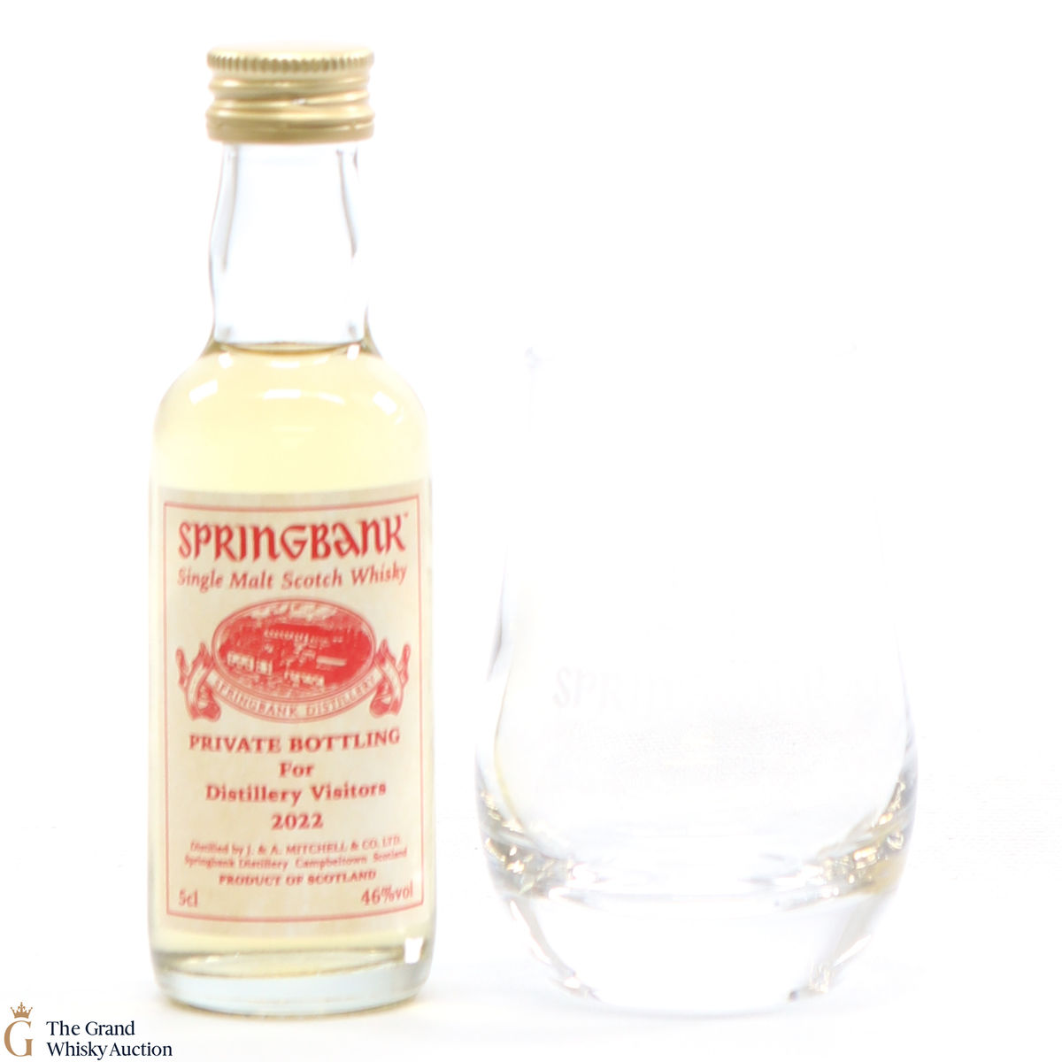 Springbank - Private Bottling for Distillery Visitors 2022 (5cl) + Glass