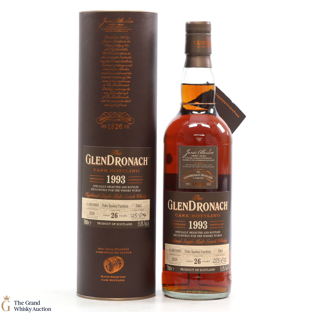 Glendronach - 26 Year Old - 1993 Single Cask #5963 - Whisky World