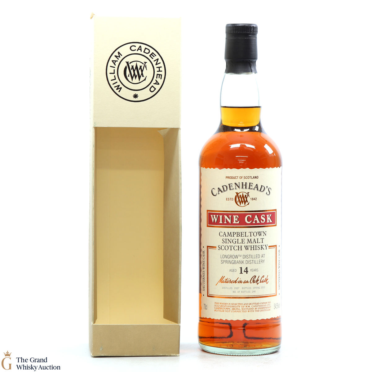 Longrow - 14 Year Old 2007 Sauternes Wine Cask Cadenhead's 2022