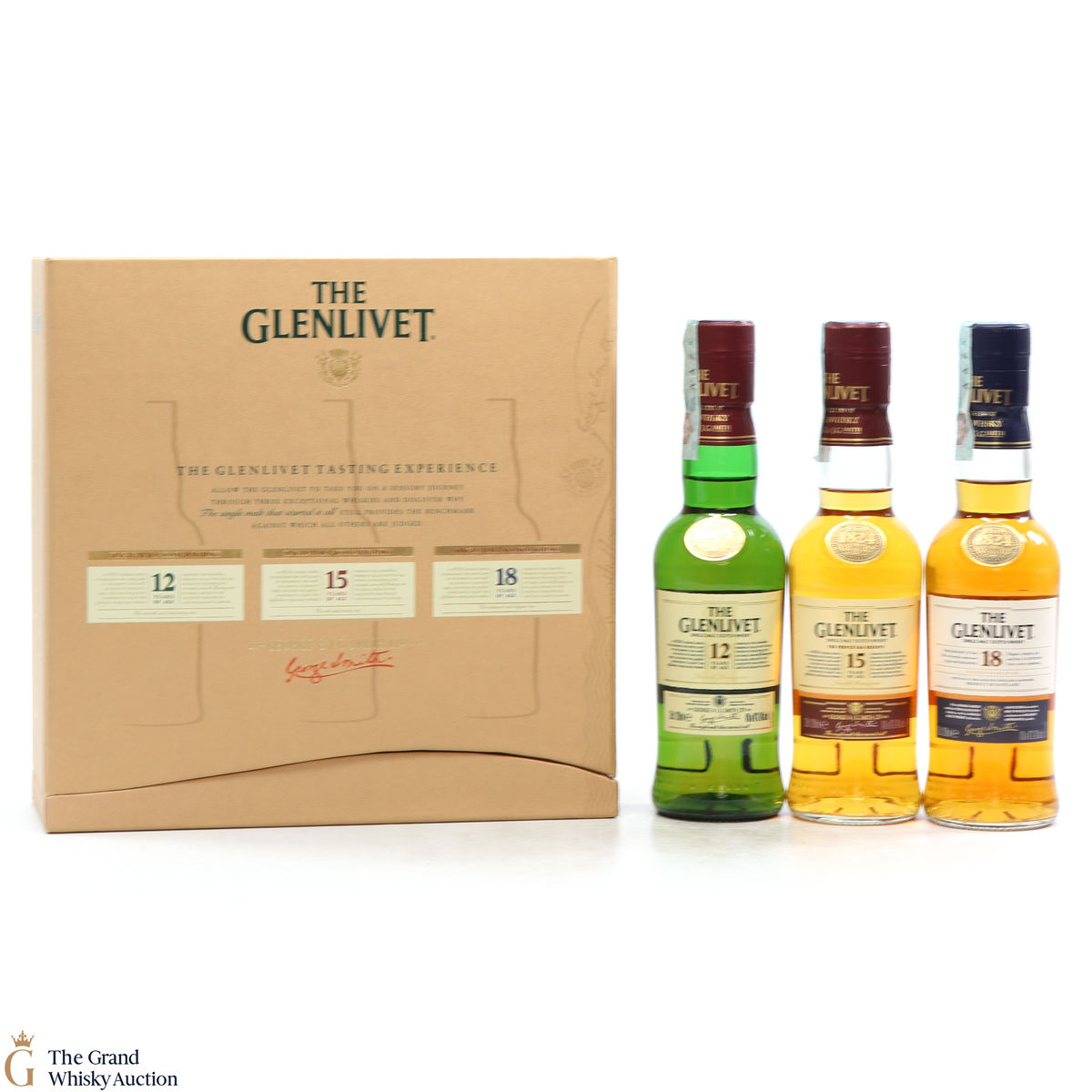 Glenlivet - 12, 15 & 18 Year Old Tasting Experience Set 3 x 20cl