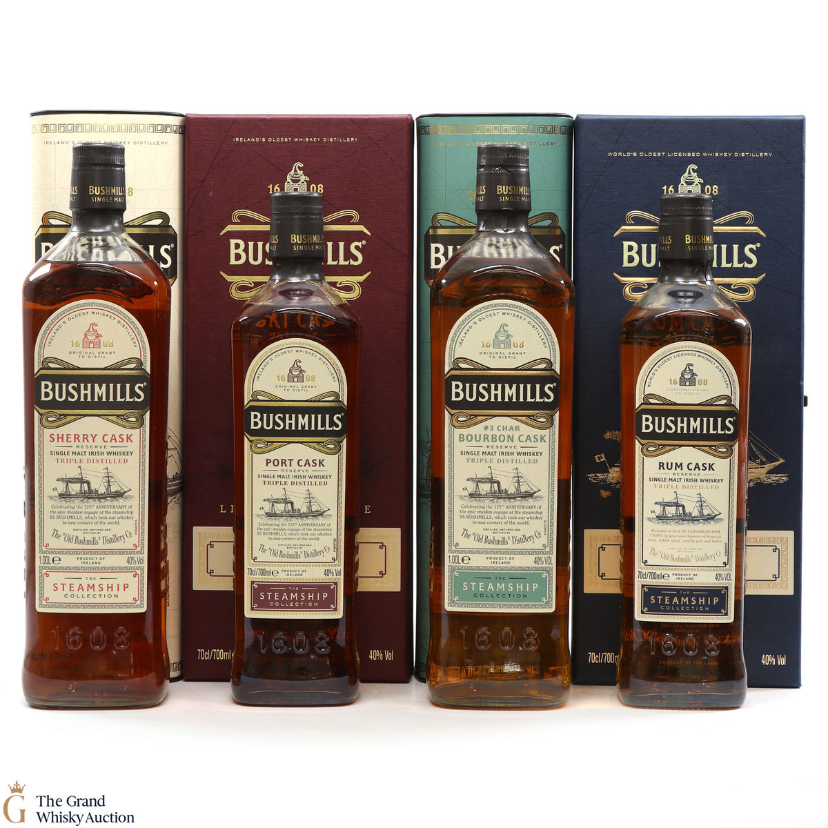 Bushmills - Steamship Collection 2 x 70cl & 2 x 1L