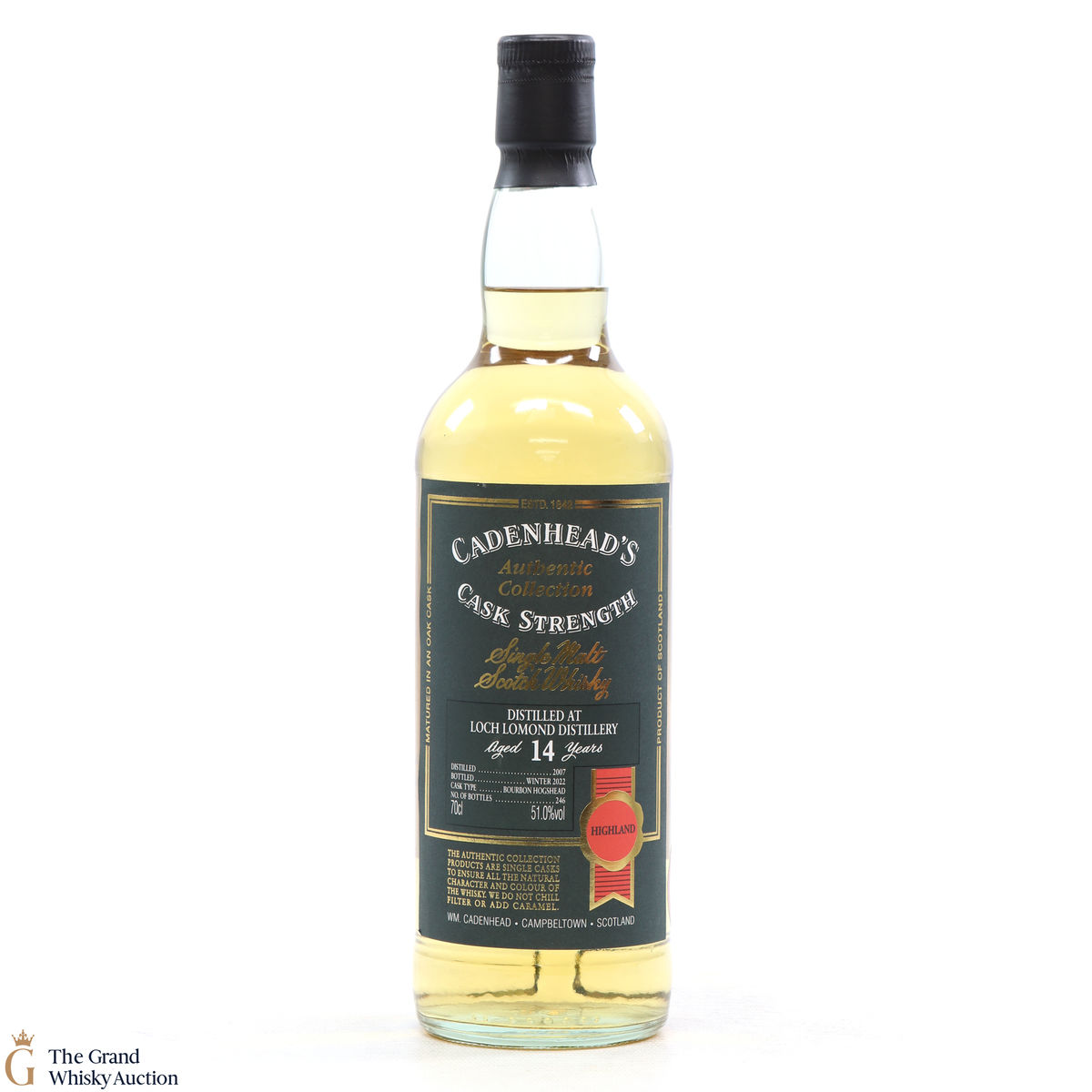 Loch Lomond - 14 Year Old 2007 Cadenhead's Cask Strength