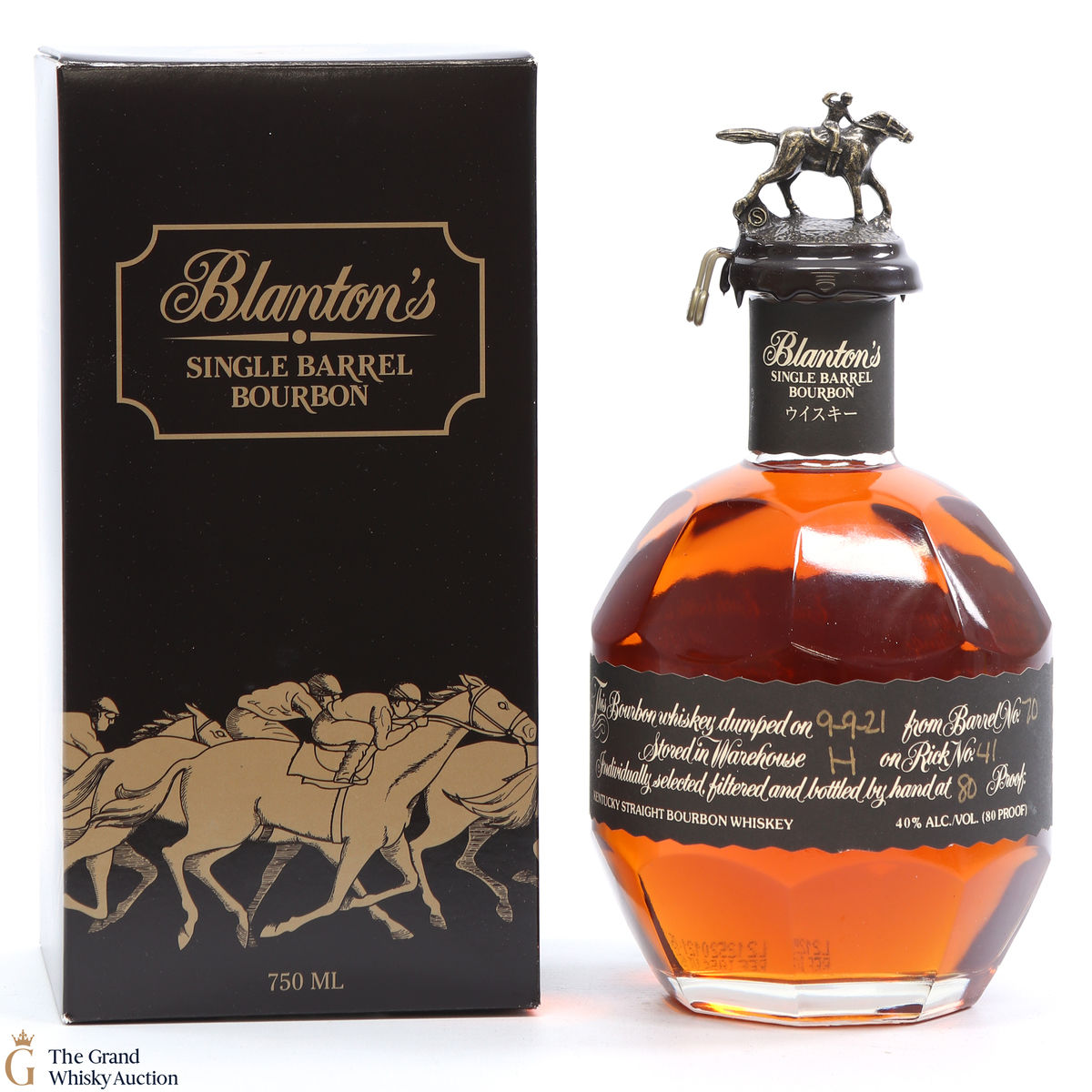 Blanton's - Single Barrel Black Label Dumped 2021 / Japanese Import 75cl