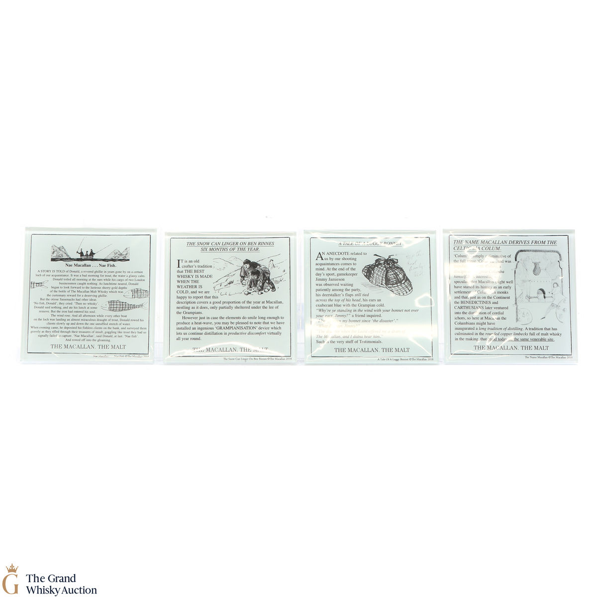 Macallan - Glass Coasters  - Archival Series (x4)