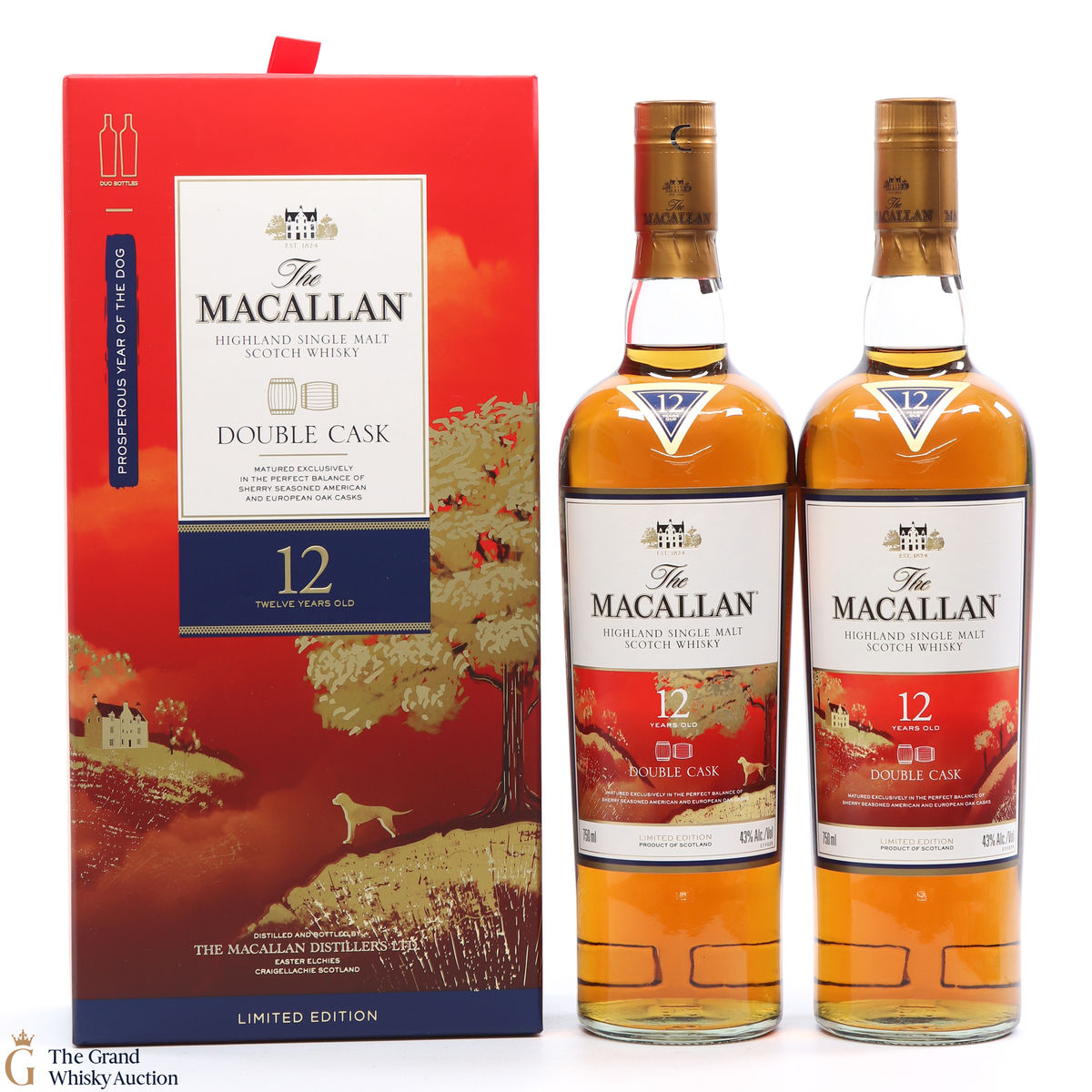 Macallan - 12 Year Old - Double Cask - Year of the Dog (2 x 70cl)