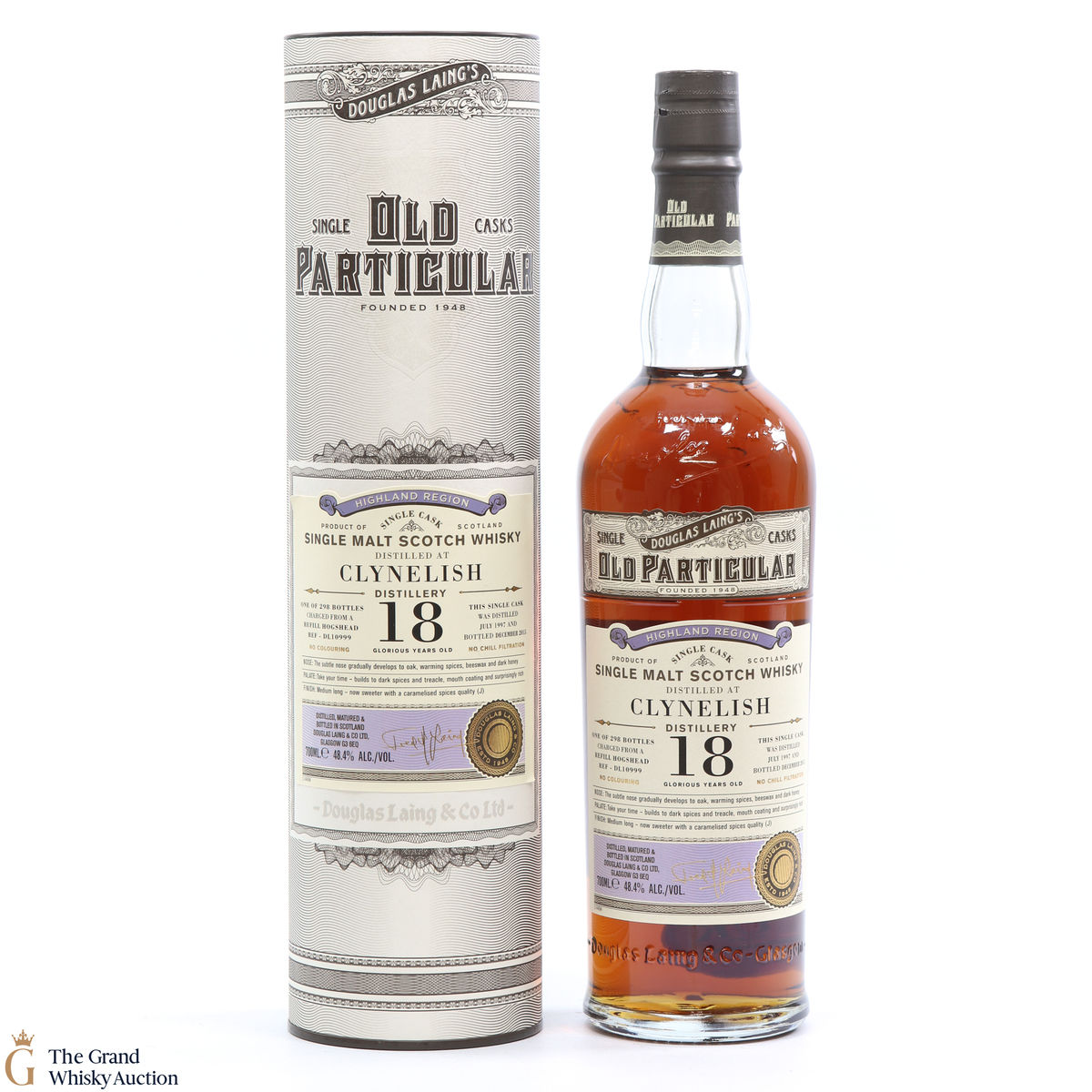Clynelish - 18 Year Old - 1997 Single Cask- Old Particular #DL10999 