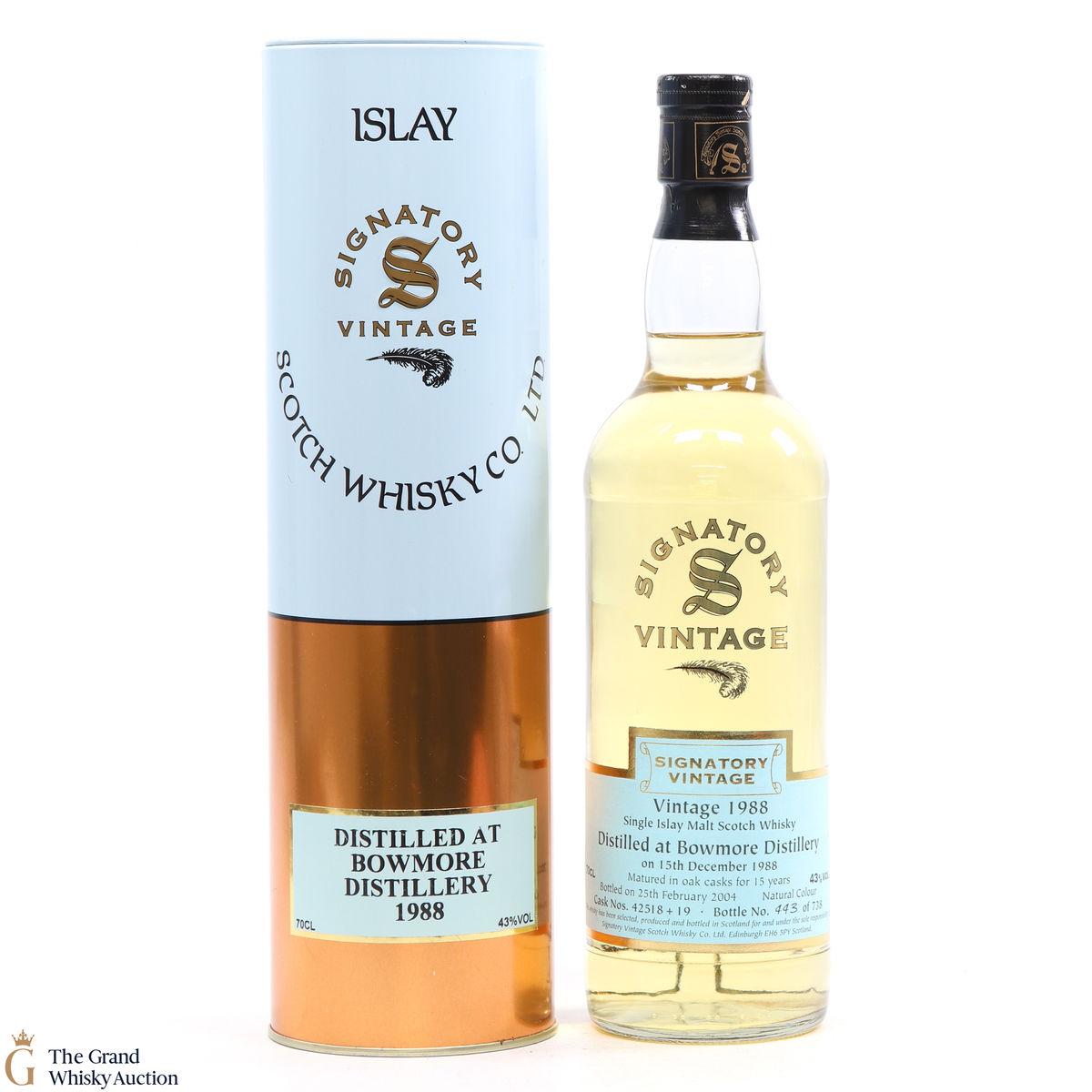Bowmore - 15 Year Old - Signatory Vintage 1988