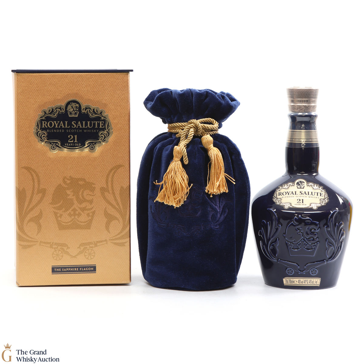 Chivas - Royal Salute - 21 Year Old - Sapphire Flagon