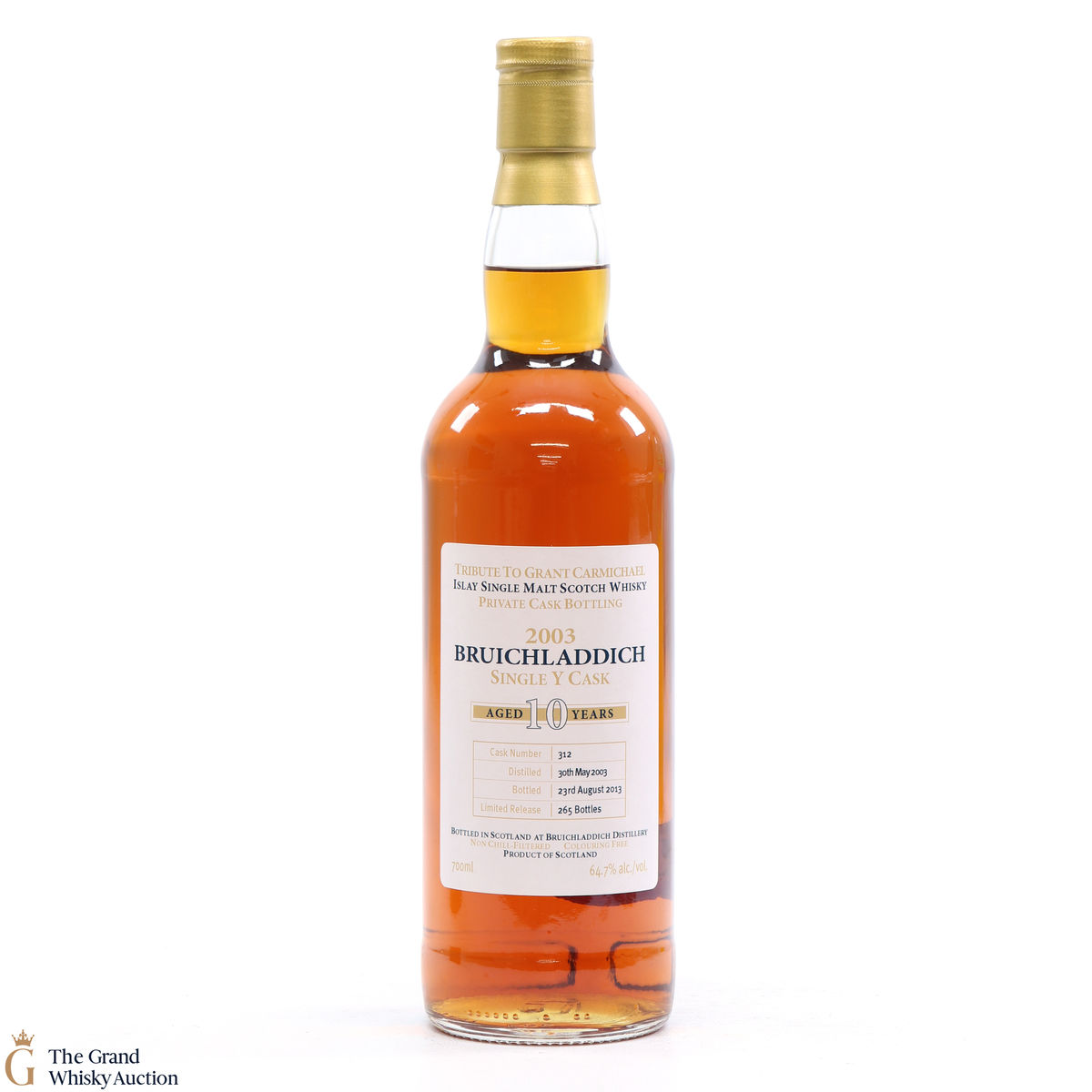 Bruichladdich - 10 Year Old #312 Grant Carmichael Private Cask
