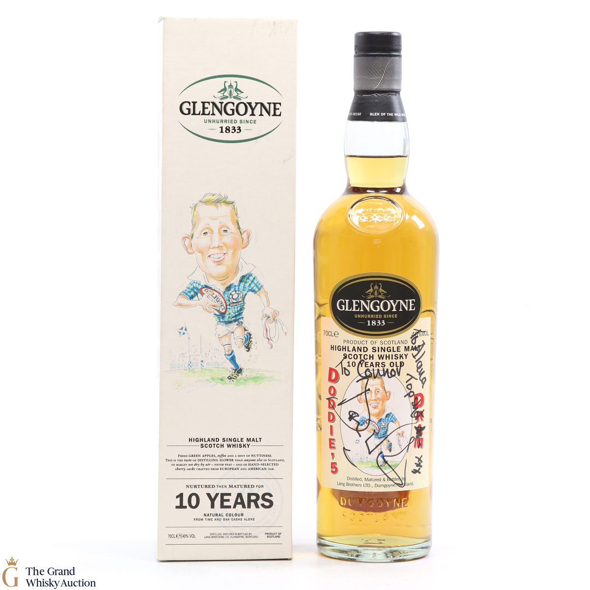 Glengoyne - 10 Year Old Doddie'5 Dram (SIGNED)