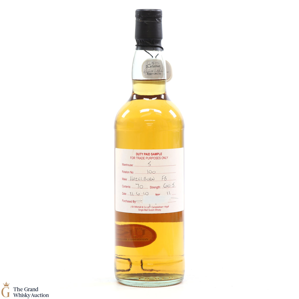 Hazelburn - 11 Year Old 2010 Duty Paid Sample #100 Fresh Bourbon