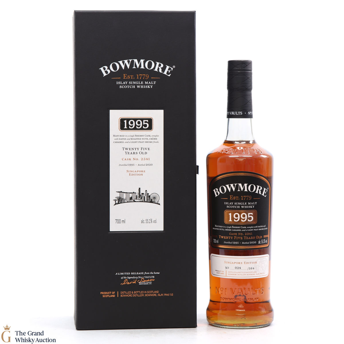 Bowmore - 25 Year Old 1995 Single Sherry Cask #2341 Singapore Edition