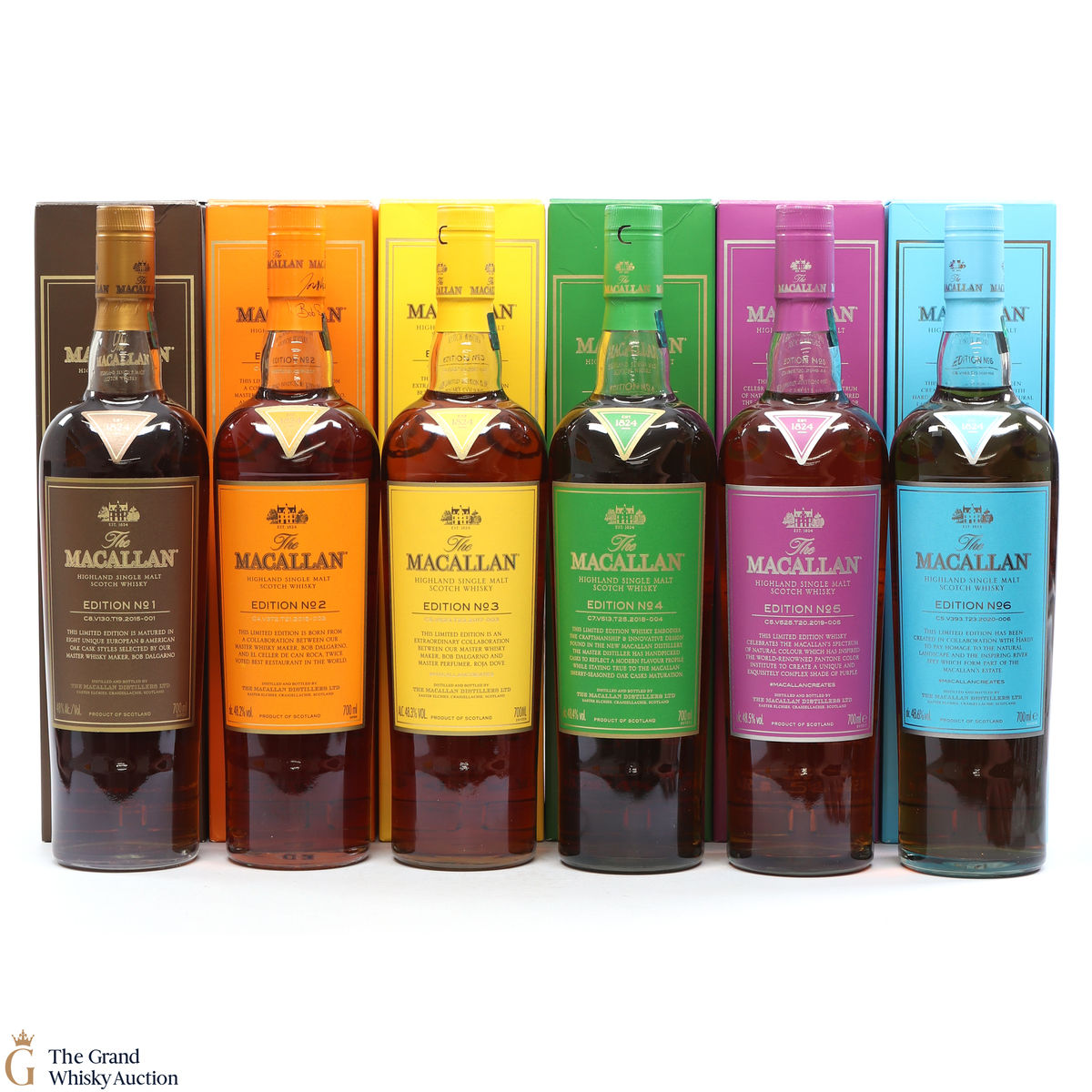 Macallan - Edition 1,2,3,4,5 & 6