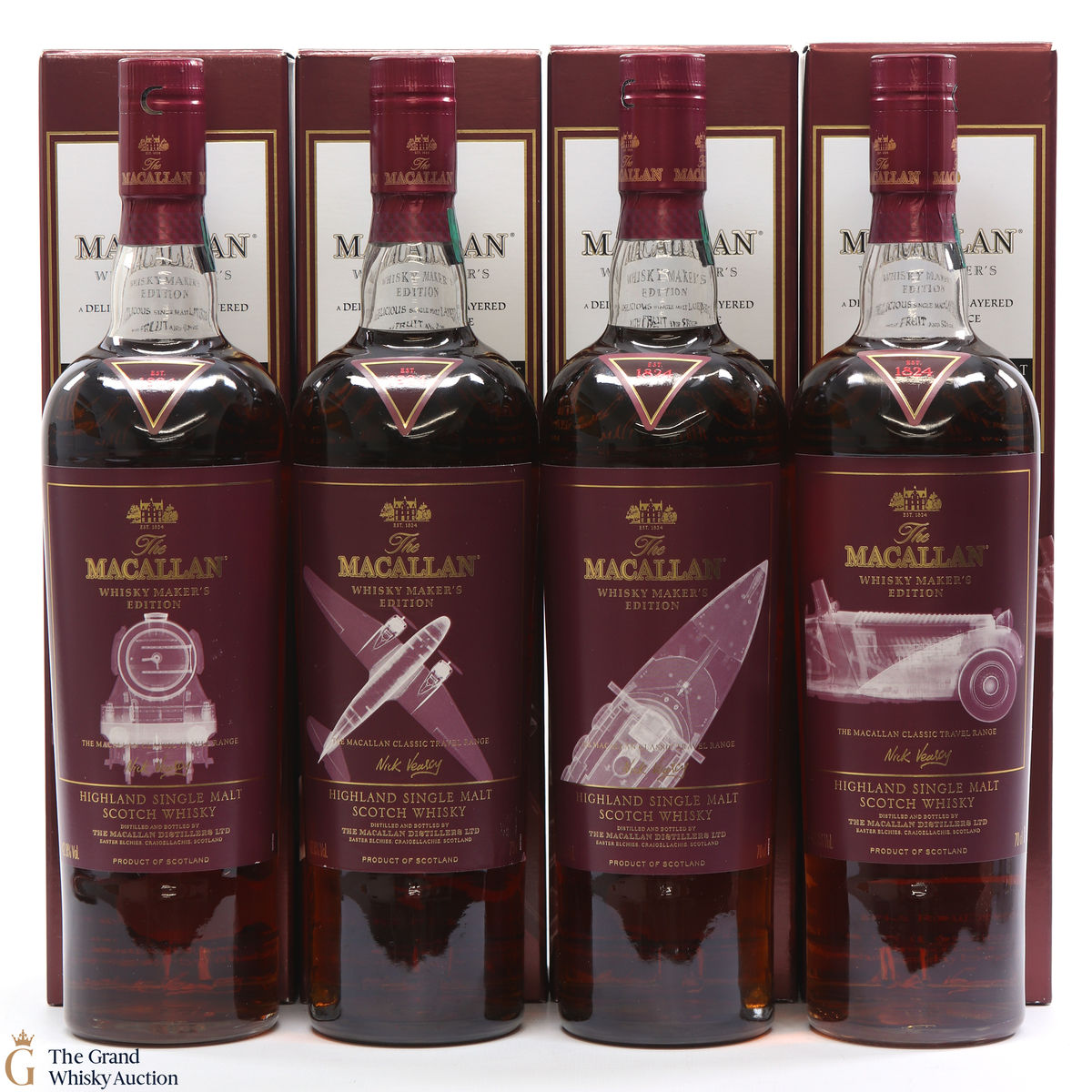 Macallan - Whisky Maker's Edition - Classic Travel Range - 4 x 70cl