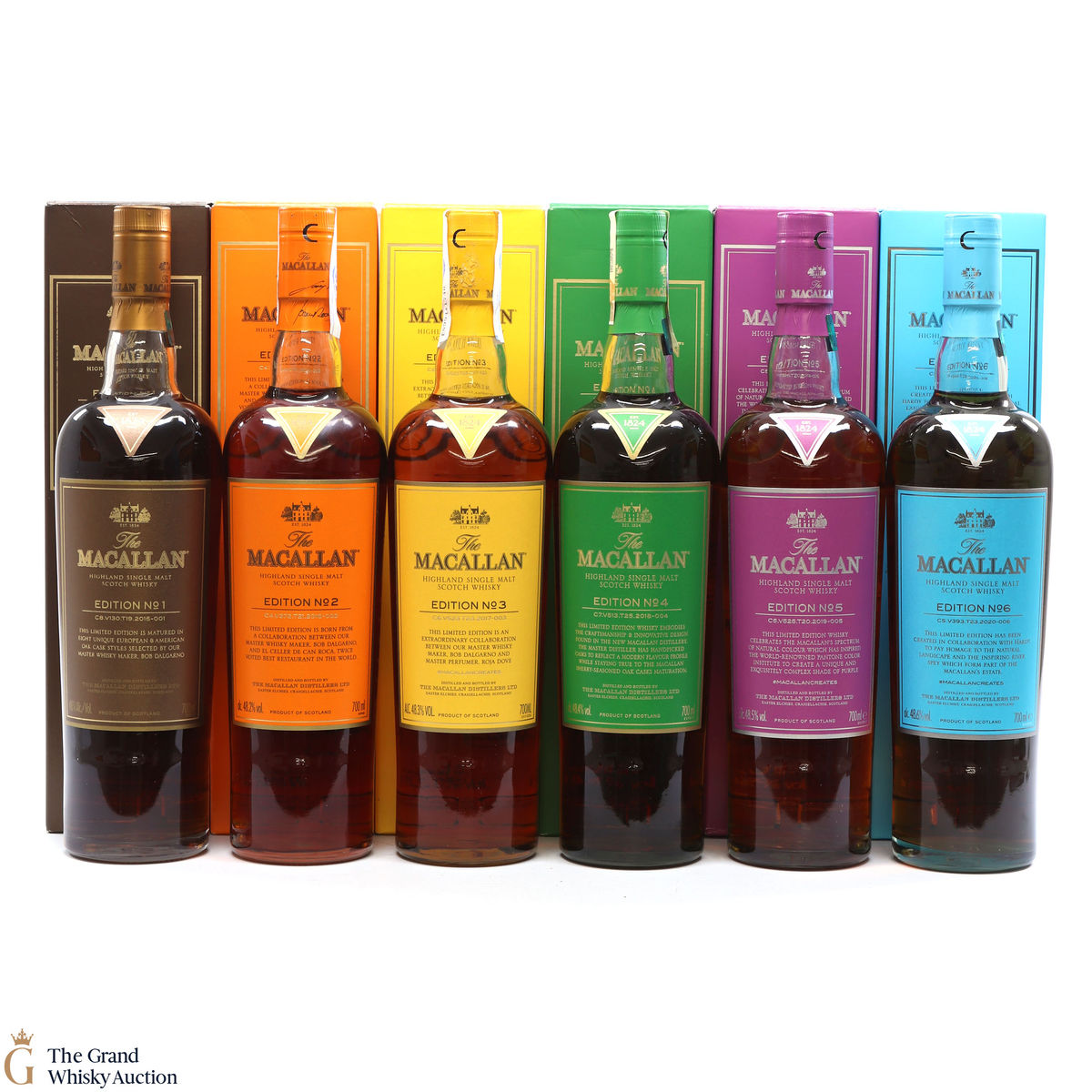Macallan - Edition 1,2,3,4,5 & 6