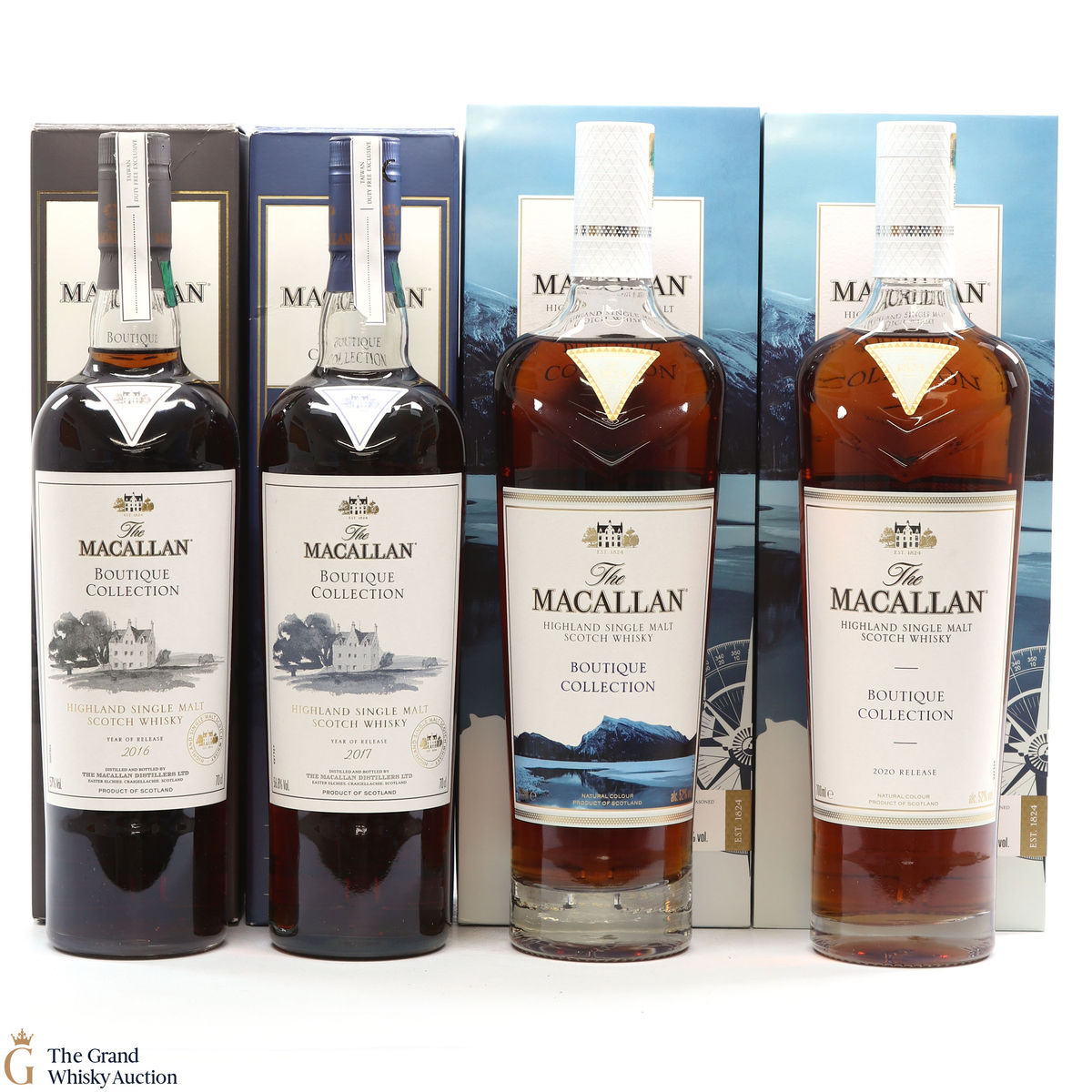 Macallan - Boutique Collection 2016, 2017, 2019 & 2020 (4x70cl)