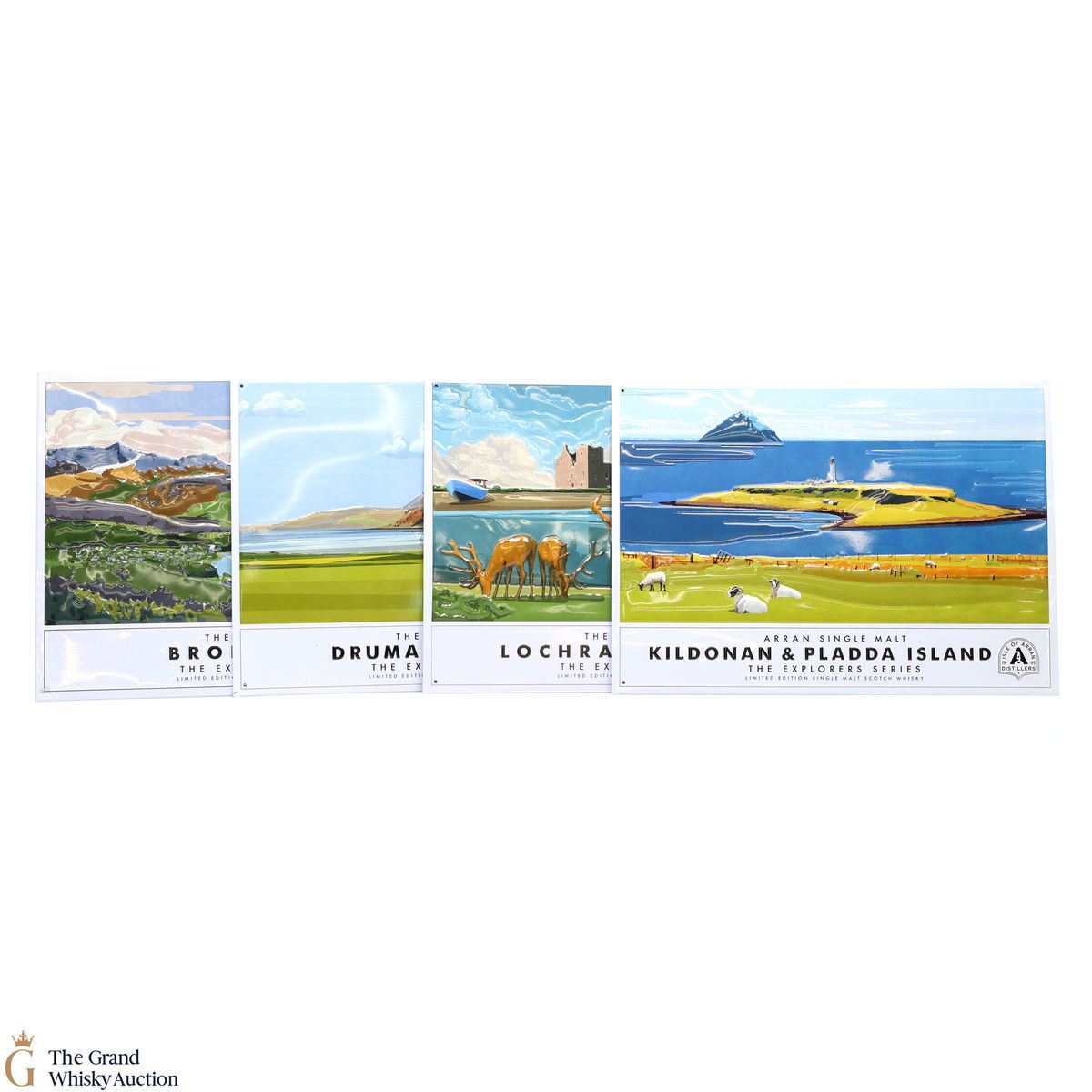 Arran - Collectors Metal Posters x 4 